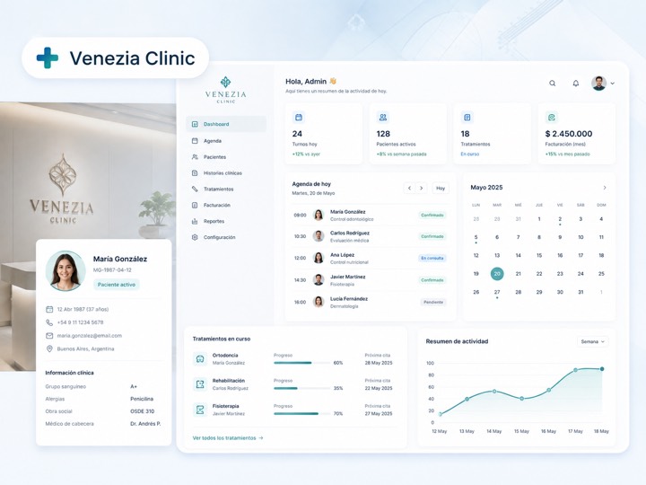 Vista del sistema Venezia Clinic